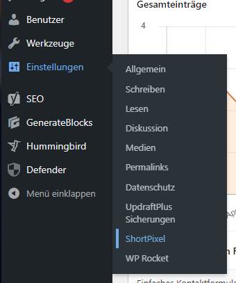 ShortPixel in WordPress finden